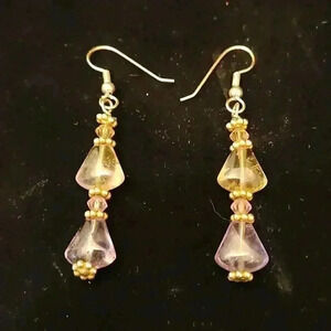 Sterling Silver and gem crystal Earrings